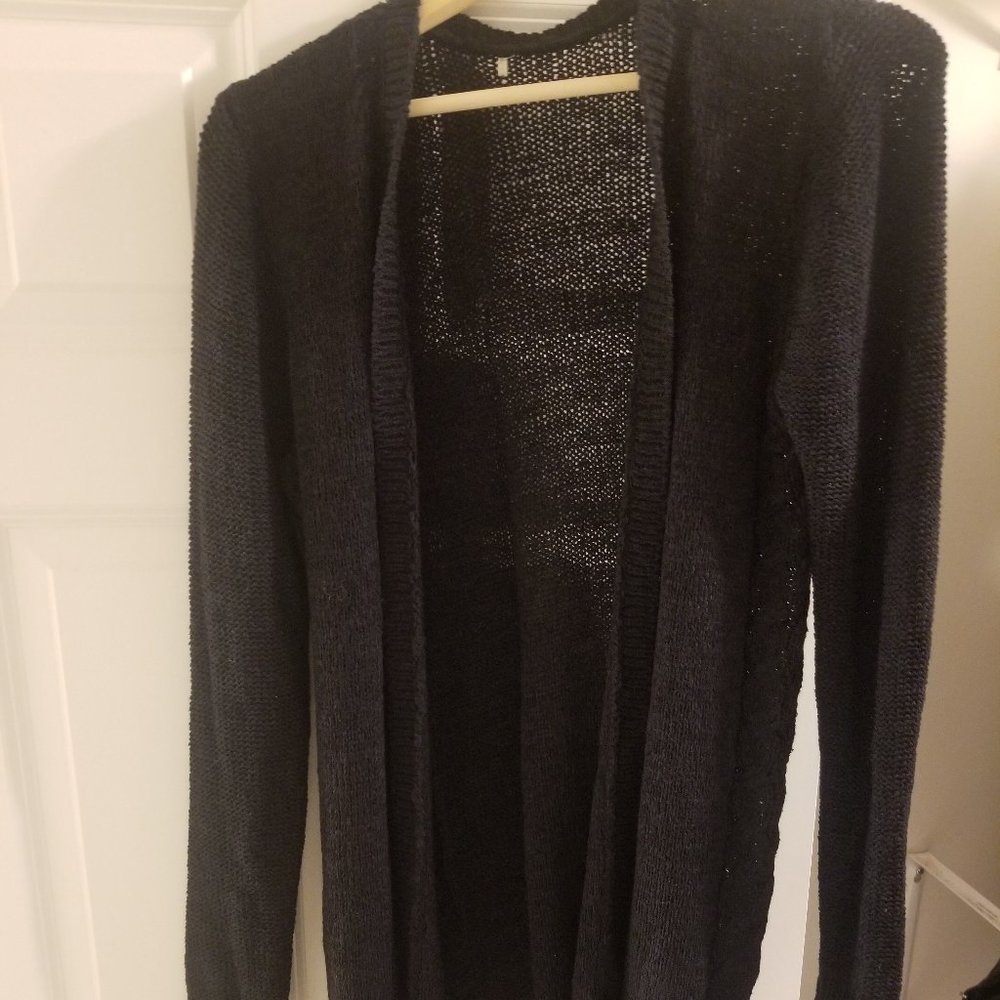M dark blue cardigan